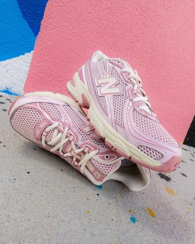 Pink New Balance sneakers