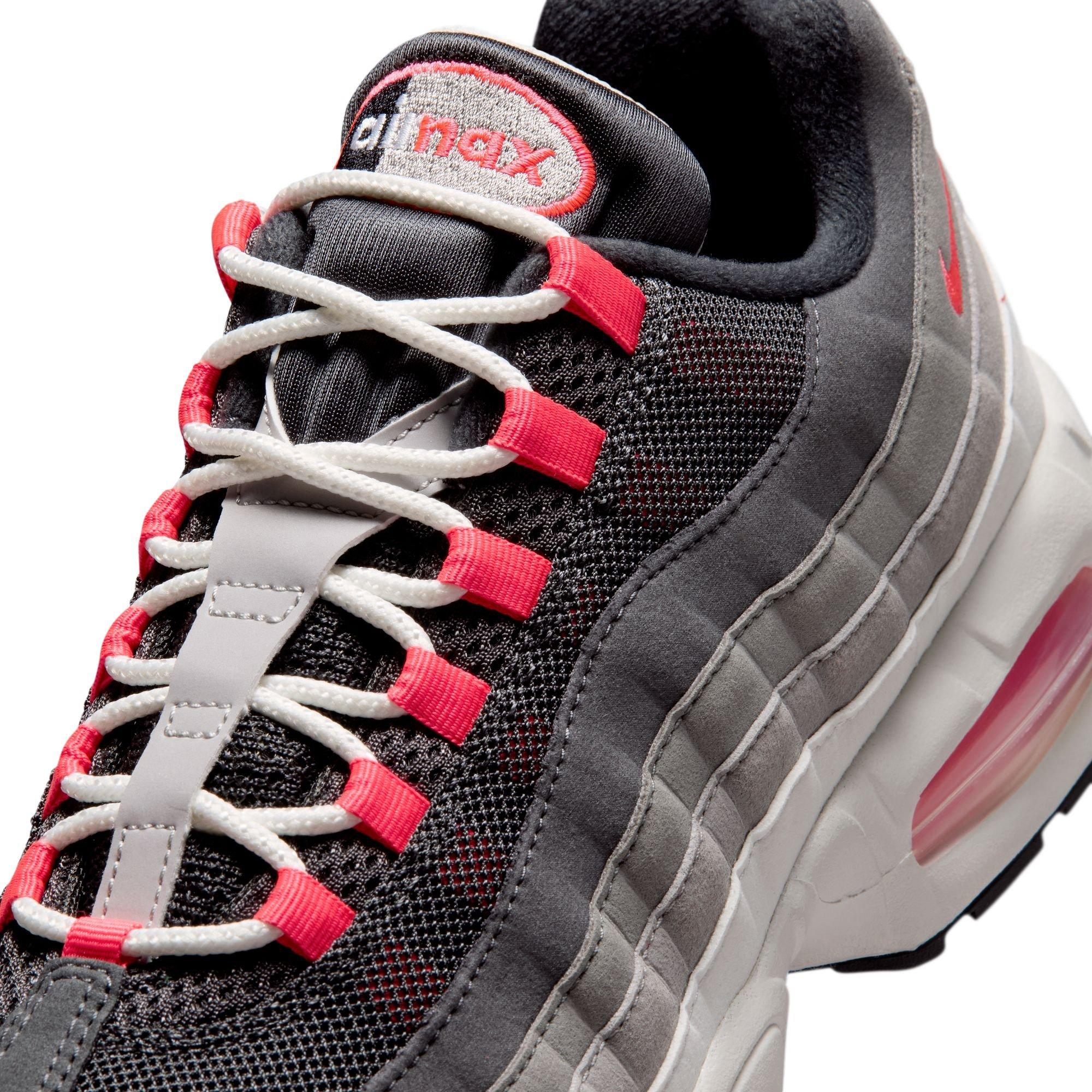 Nike Air Max 95 Big Bubble Premium "Solar Red" lace detail