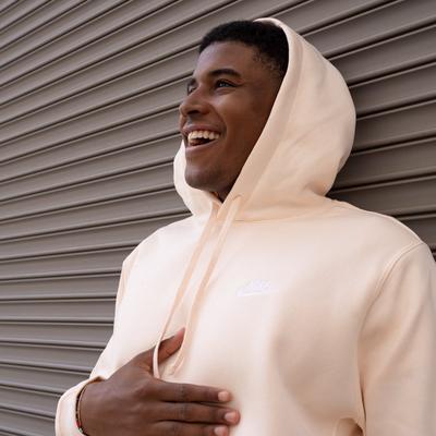 Beige Nike Club Fleece
