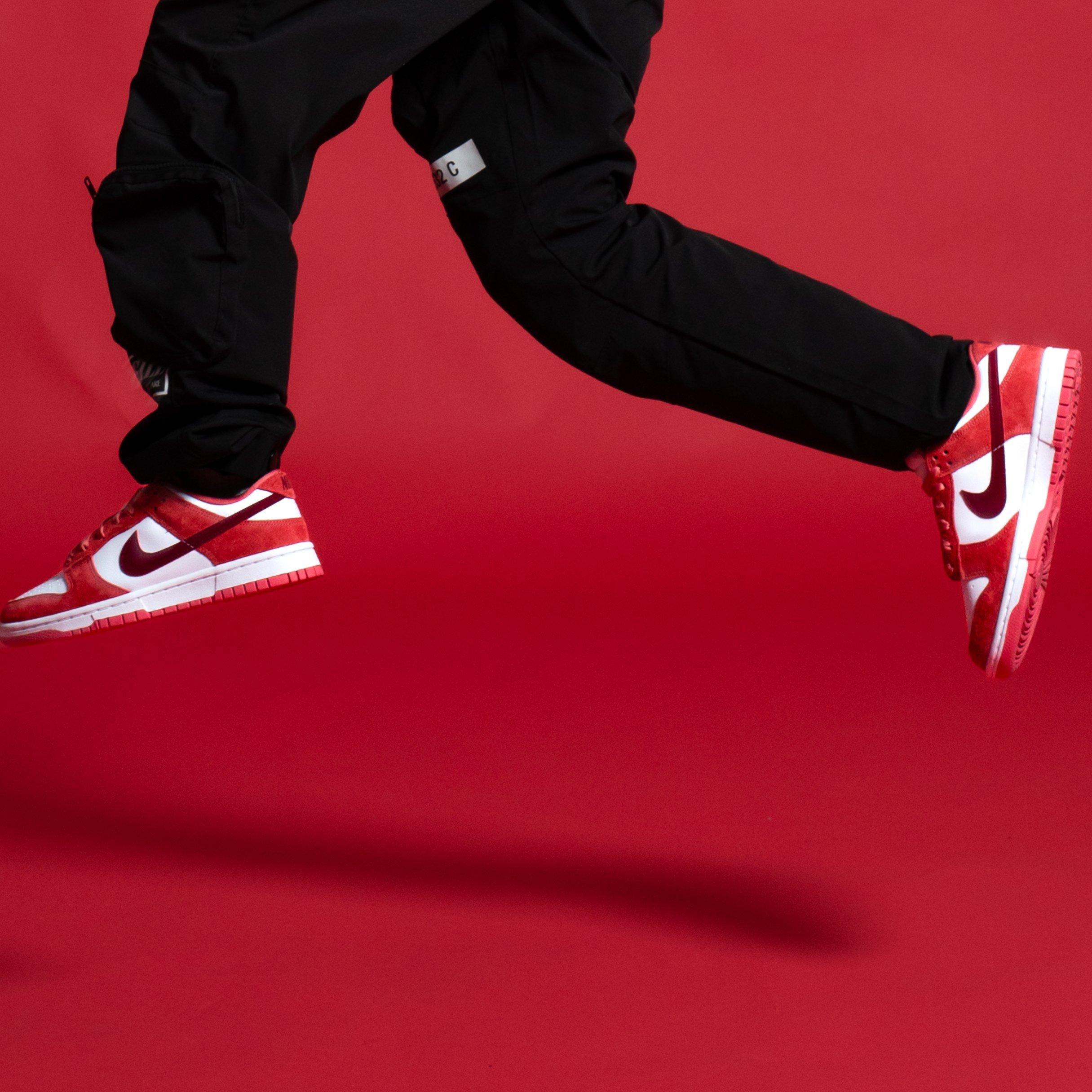 Women's Nike Dunk Low "Valentine's Day" In Air