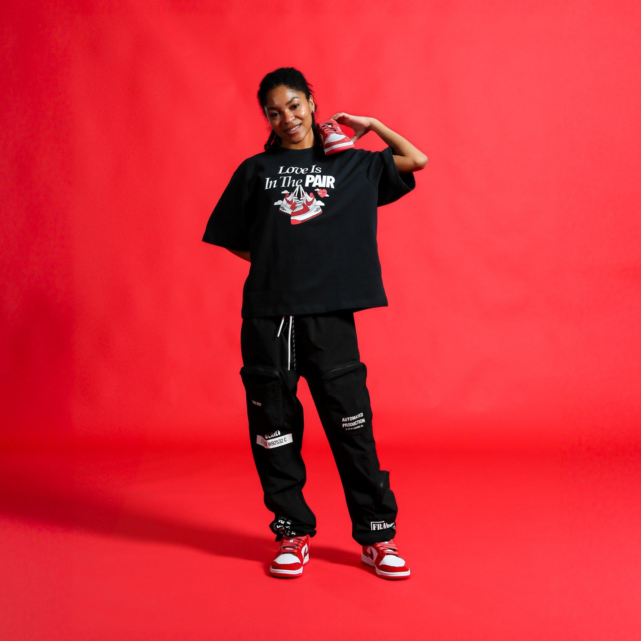 Women's Nike Dunk Low "Valentine's Day" On Model Posing