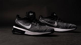 Nike flyknit racer 2024 black white womens