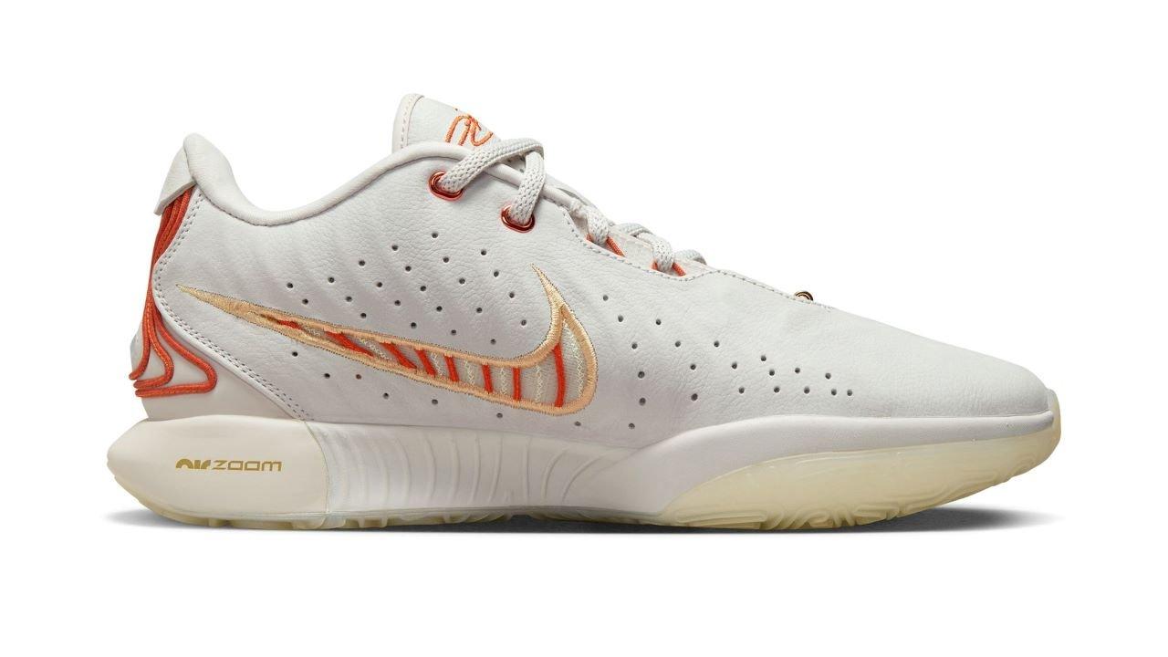 Orange and white lebrons online