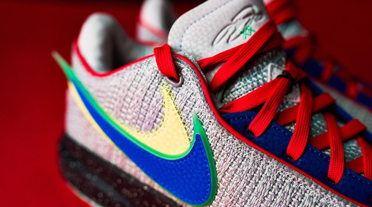 Nike LeBron​ XX "Nike Lifer" Men's & Kids' Basketball Shoe Launching 3/23 side close up