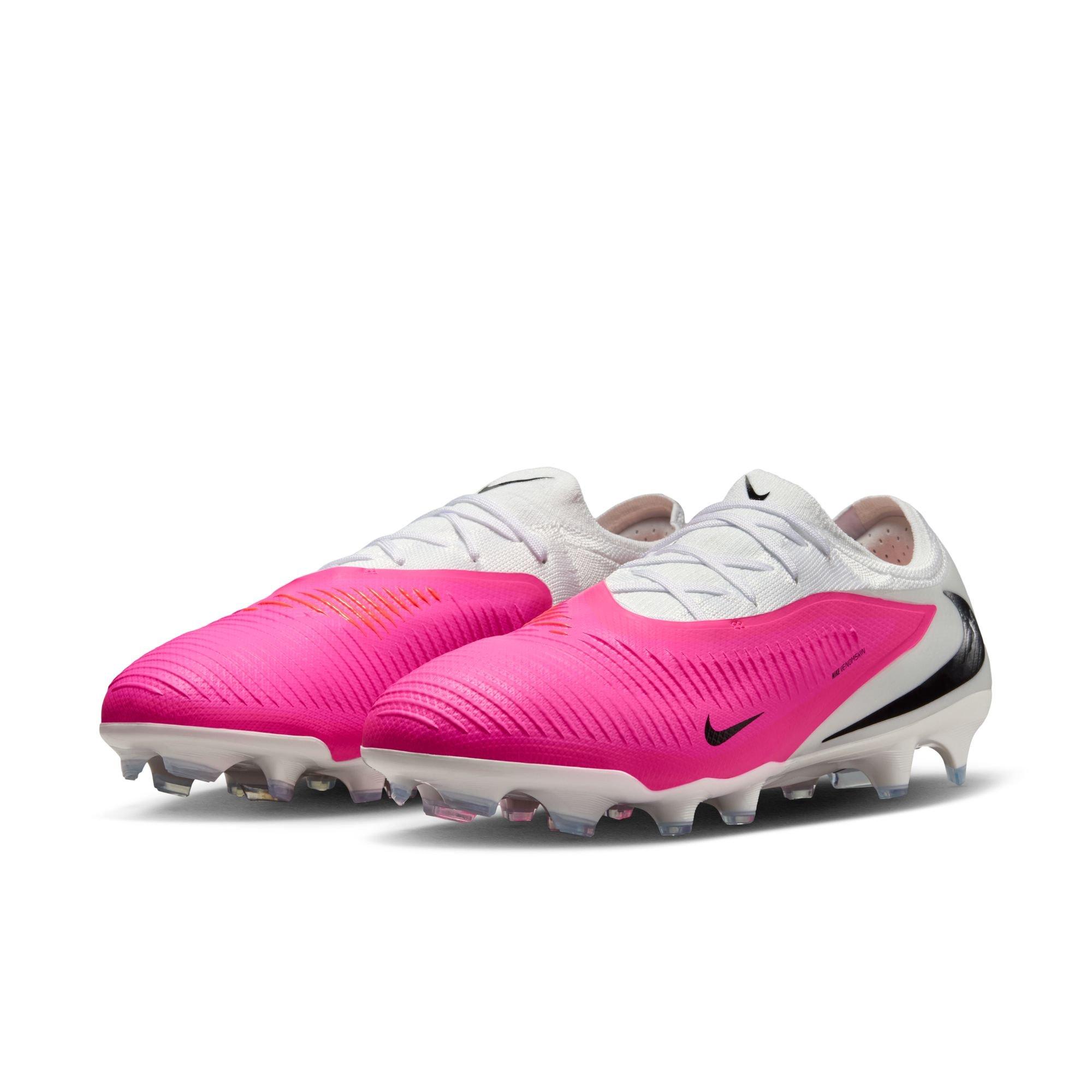 Nike Phantom 6 Pro FG Low-Top "Black" Men's Soccer Cleat both cleats