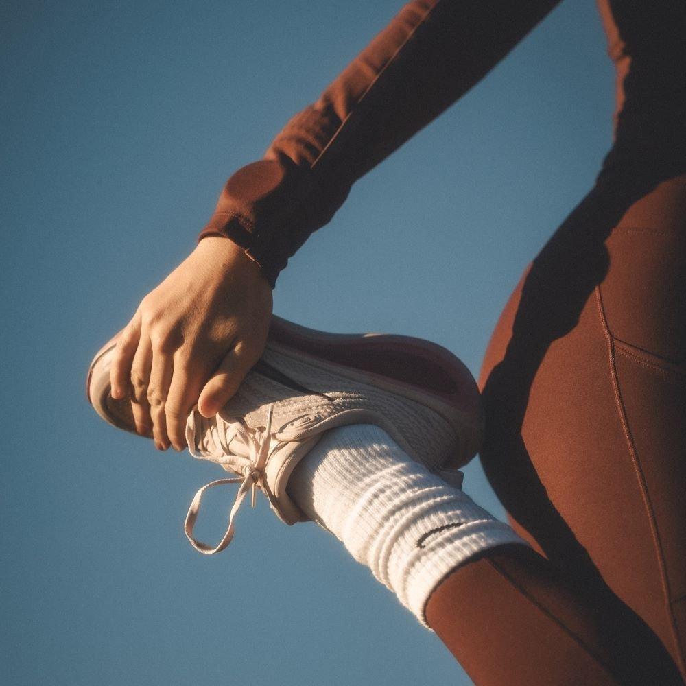 Adrienne Bunn wearing Nike running shoes