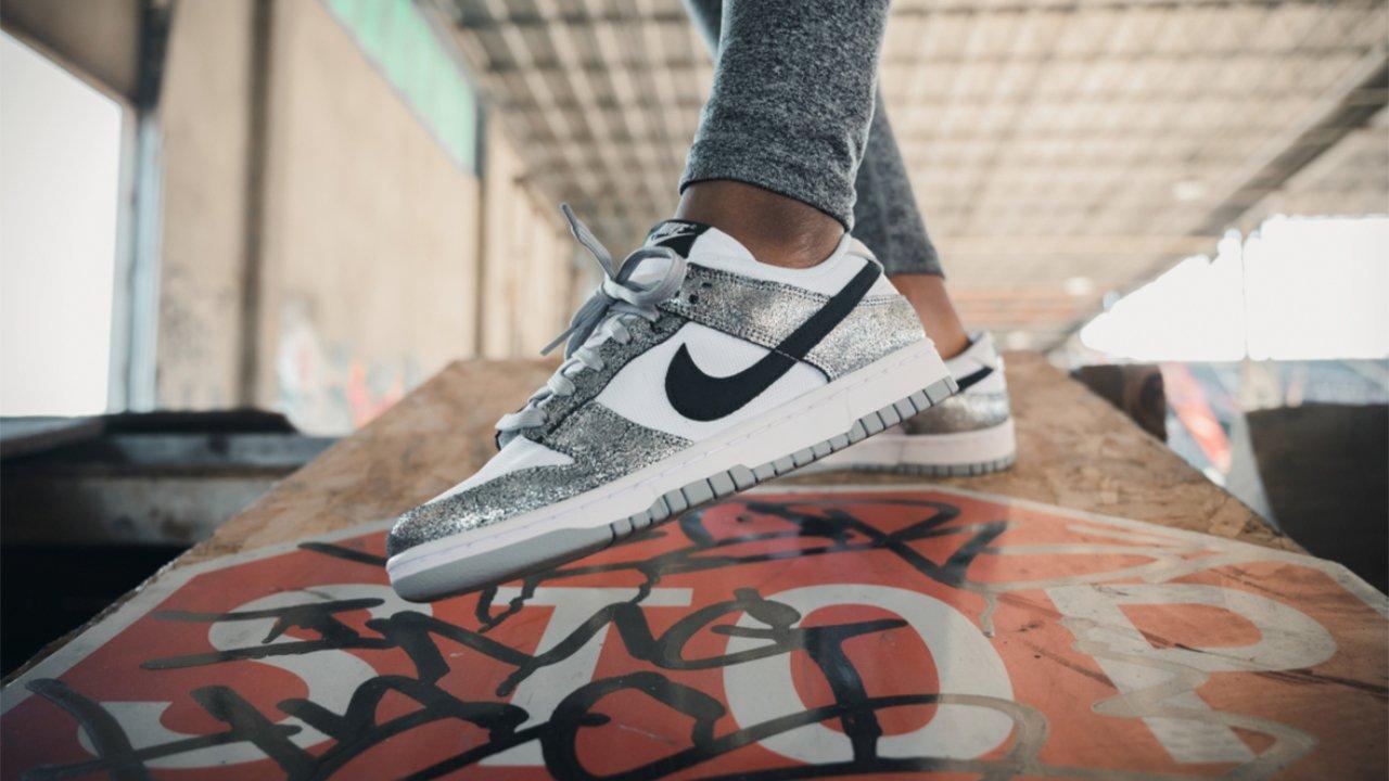 Sneakers Release – Nike Dunk Low “Shimmer” Metallic Silver/White 