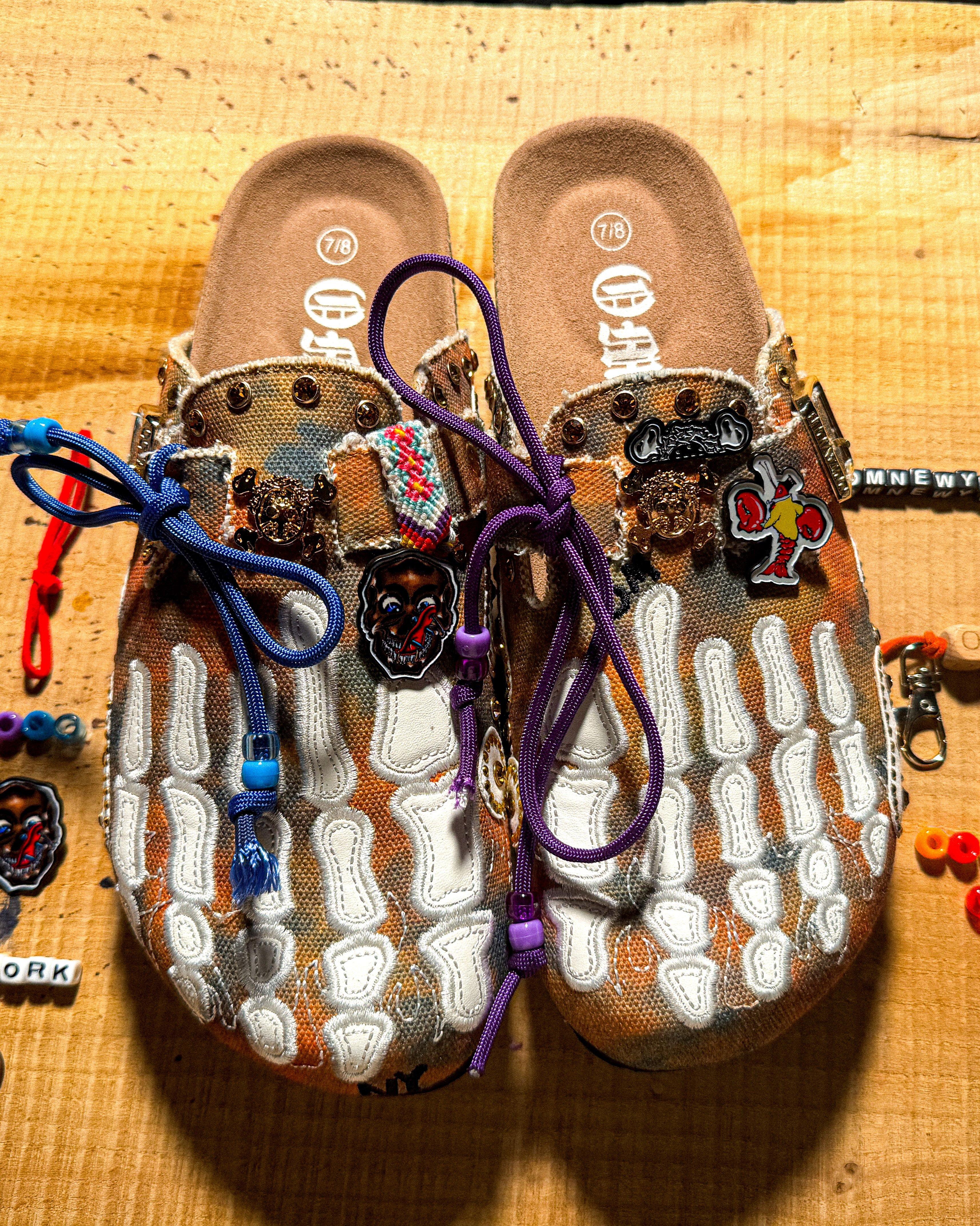 Octavious Marks "Friendship" Unisex Clog top of shoes