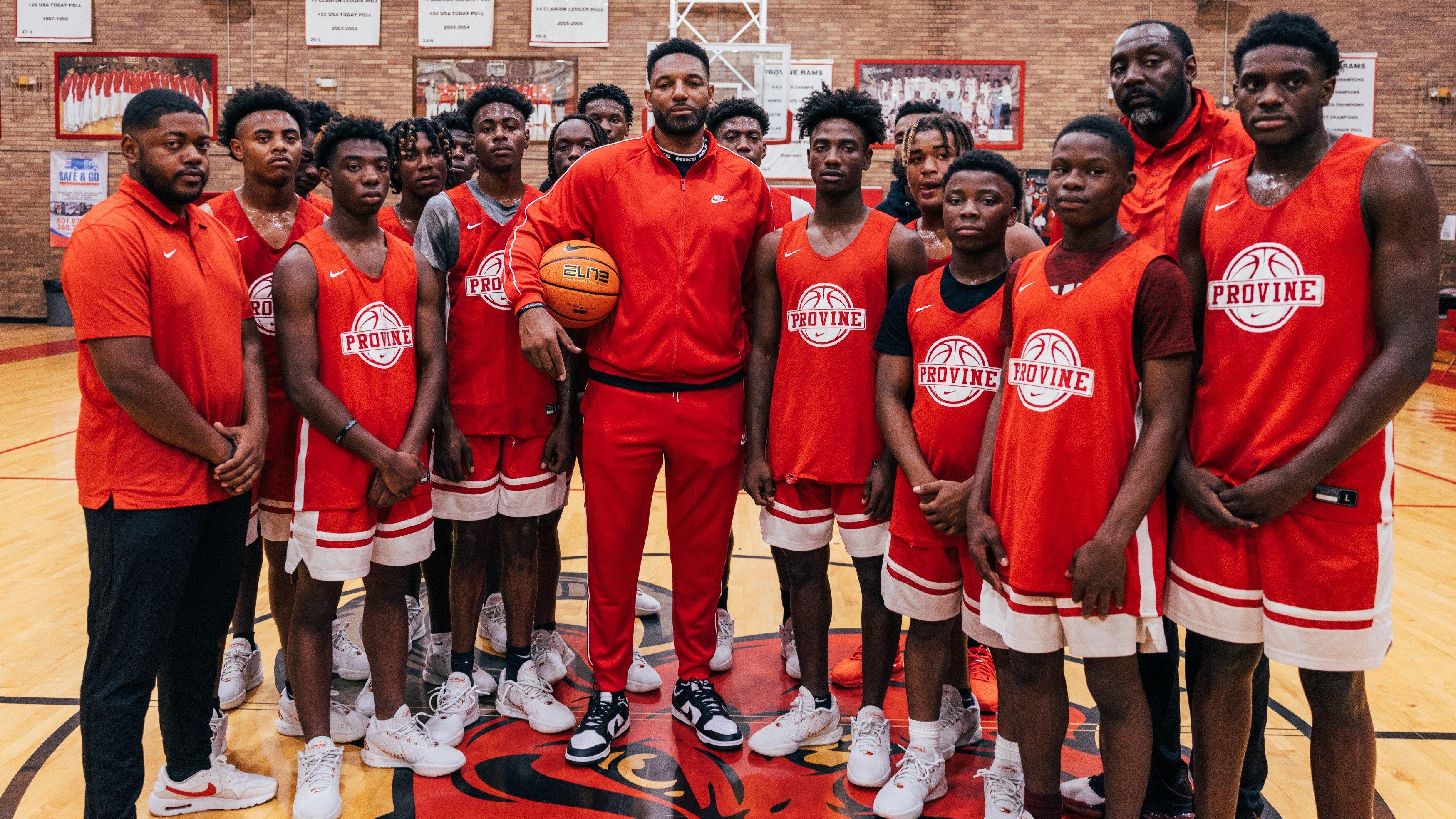Provine High School basketball team group shot