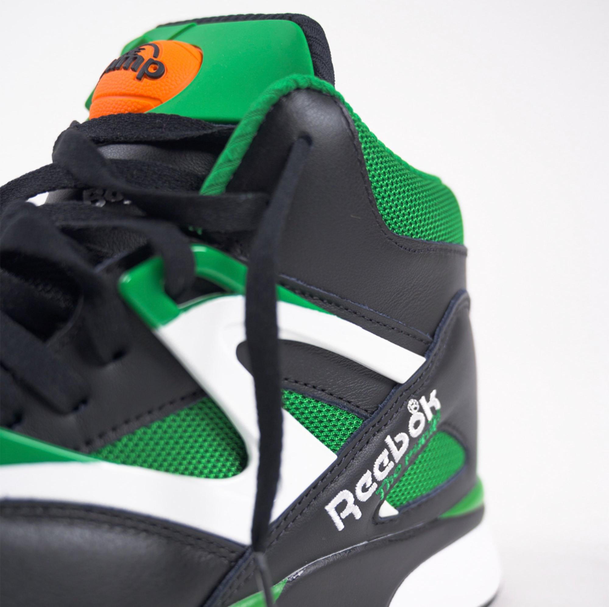 Green best sale reebok pumps