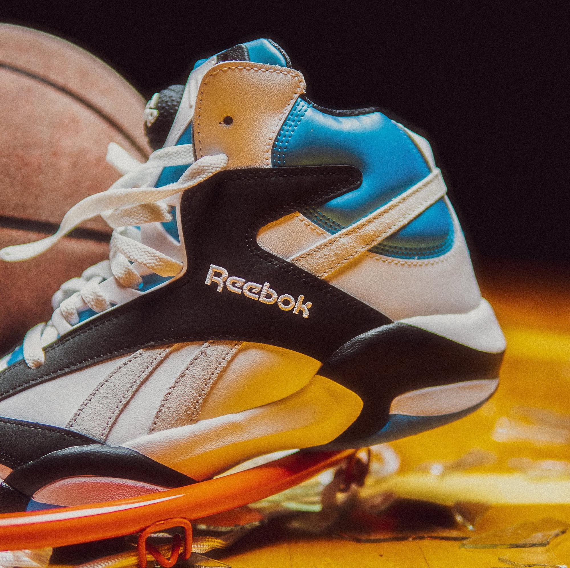 Reebok Shaq Attaq "White/Black/Azure" side