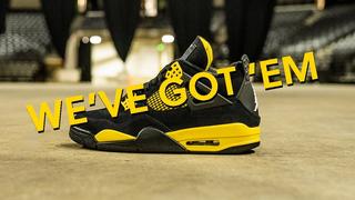 Black and yellow sales jordans for kids