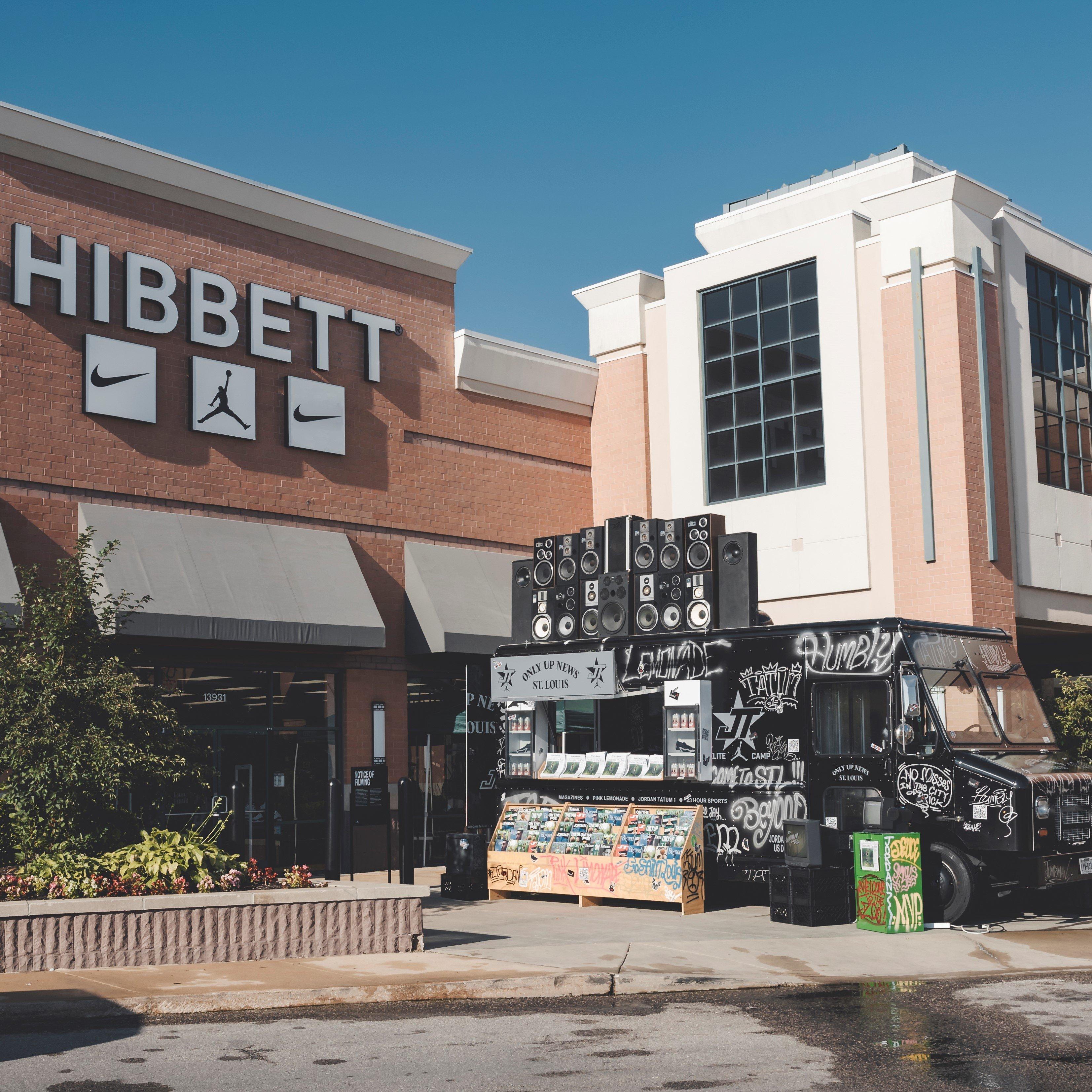 Hibbett storefront and Tatum Truck