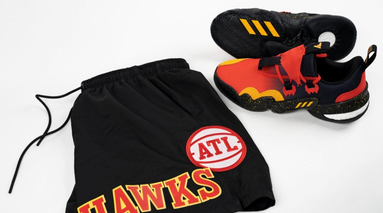 Adidas Trae Young 1 Alternate Vivid Red Shoe - Hawks Shop