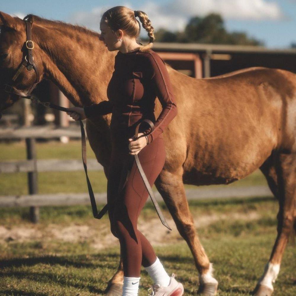 Adrienne Bunn with a horse