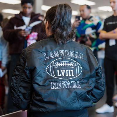 Woman in Las Vegas Bomber