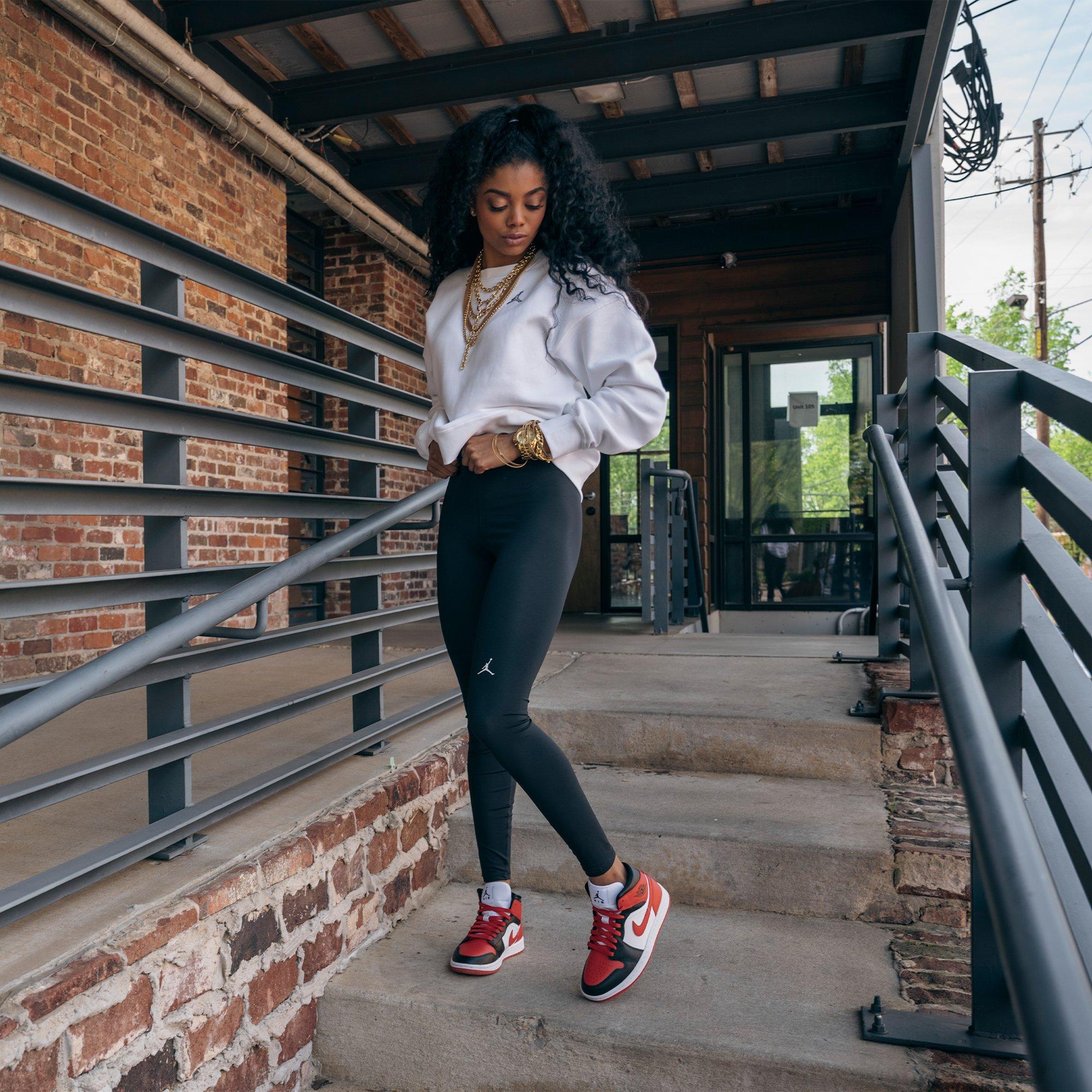 black and red jordans women