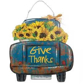 Give Thanks Truck Wall Decor