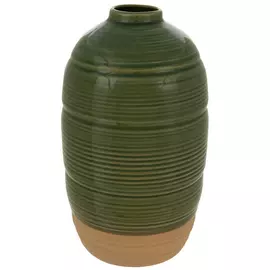 Earth Tone Glossy Ceramic Vase