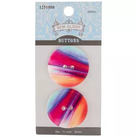 Multi-Color Shell Buttons - 30mm