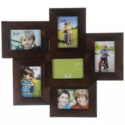 4x7 White Rustic Birch Wood Picture Frame with UV Acrylic, Foam Board Backing, & Hardware