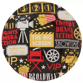 Movie Night Paper Plates