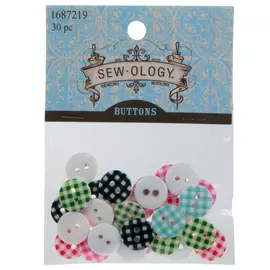 Gingham Buttons