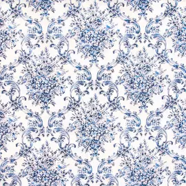 Antique Damask Cotton Calico Fabric