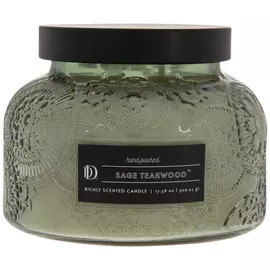 Sage Teakwood Jar Candle