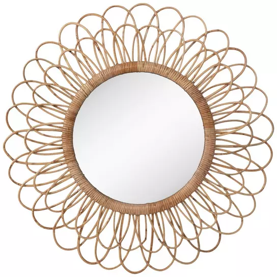 Flower Rattan Wall Mirror | Hobby Lobby | 1810084