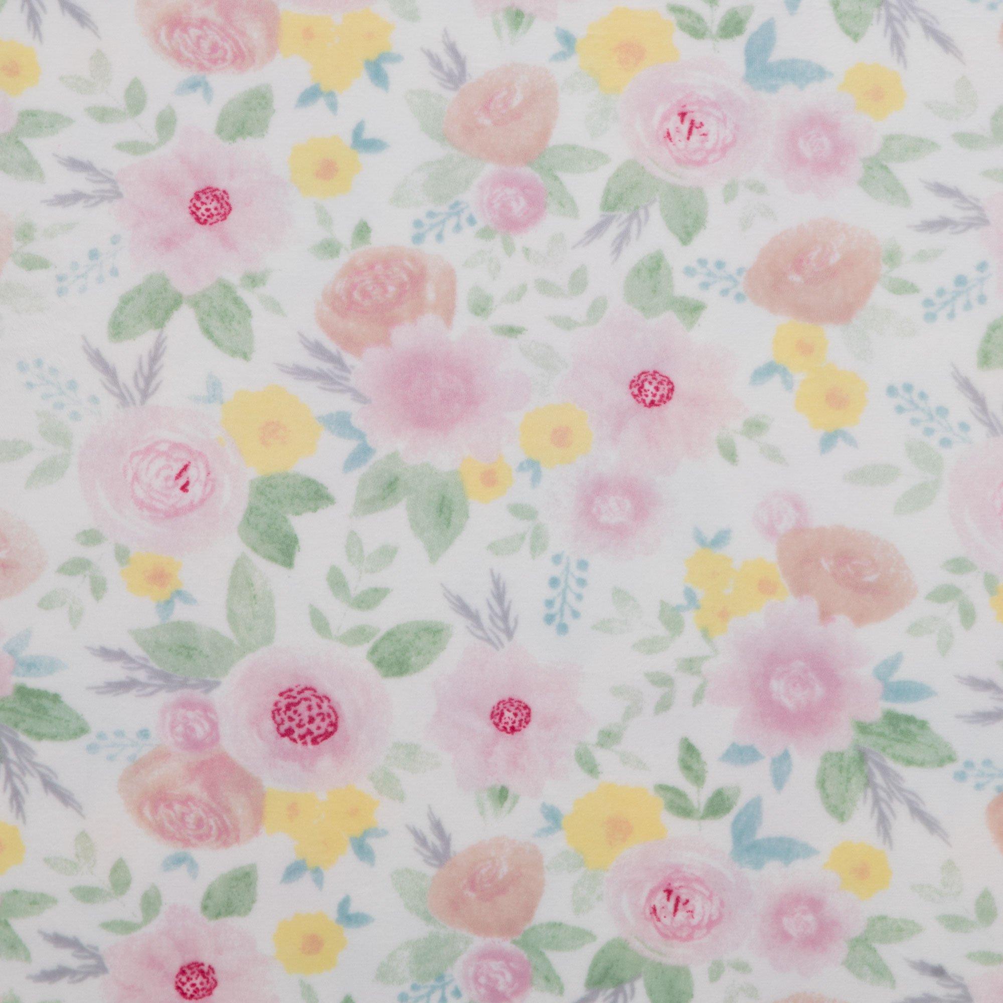 Floral Minky Fleece Fabric