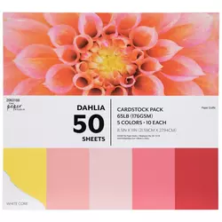 Park Lane 12x12 Cardstock Paper, 48 Sheets - Double Sided Multi Colored Cardstock, Textured Sheets - Thick Scrapbook Paper for Crafts A