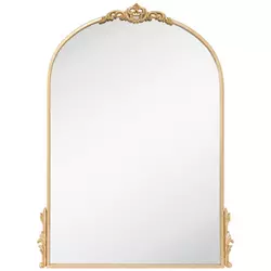 Weathered gold framed mirror 18 3/4 x 26 3/4