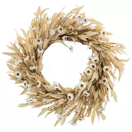 Cream & White Wildflower Wreath