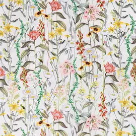 Stemmed Vintage Floral Apparel Fabric