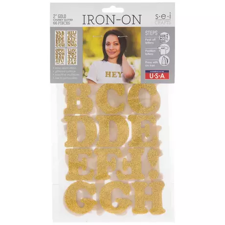 Iron-On Flocked Collegiate Letters & Numbers by Make Market® 