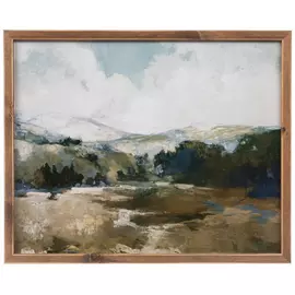 Painterly Landscape Wood Wall Decor
