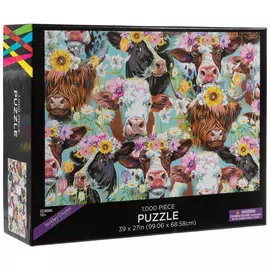 Floral Cows Puzzle