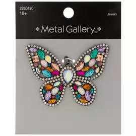 Rhinestone Butterfly Pendant