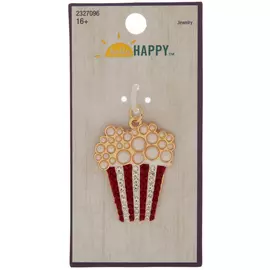 Popcorn Rhinestone Charm