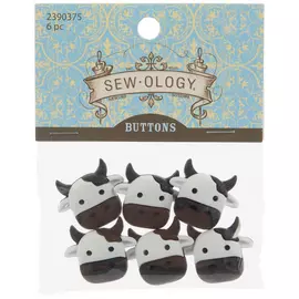 Cow Head Buttons