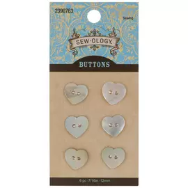 Heart Shell Buttons