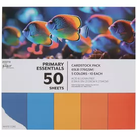 Primary Essentials Cardstock Paper Pack