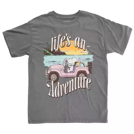 Life's An Adventure Peanuts Adult T-Shirt
