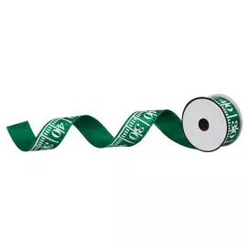 Football Yardline Glitter Ribbon - 1 1/2"