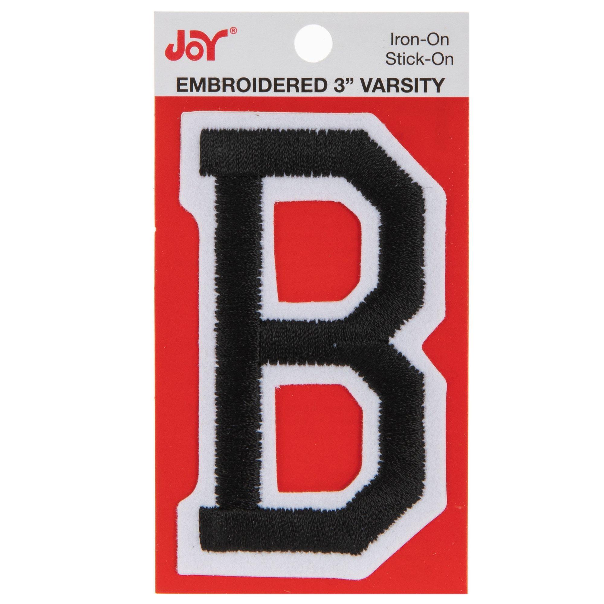 Embroidered Letter IronOn & Sticker Patch 3" Hobby Lobby 294884