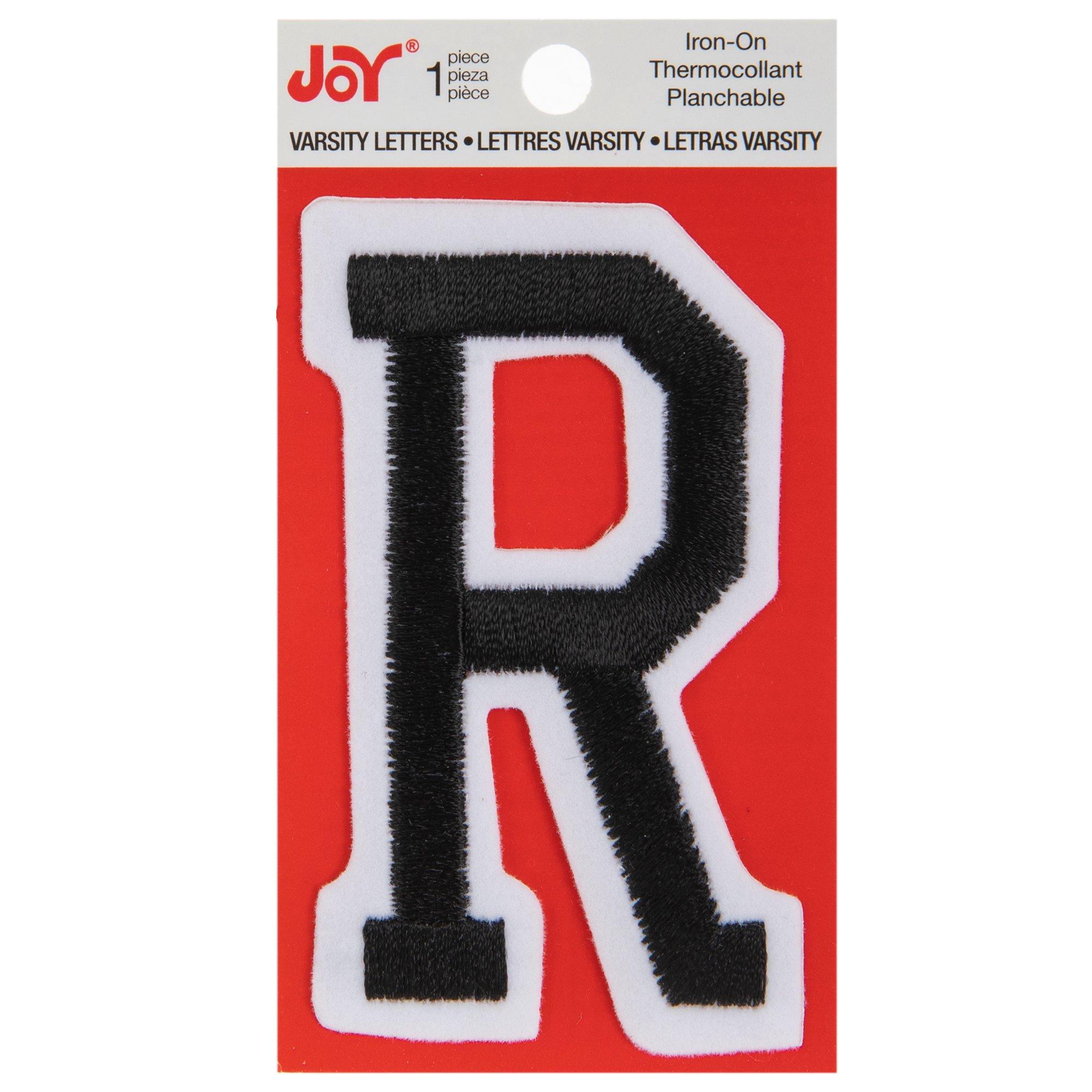 Embroidered Letter IronOn & Sticker Patch 3" Hobby Lobby 298497