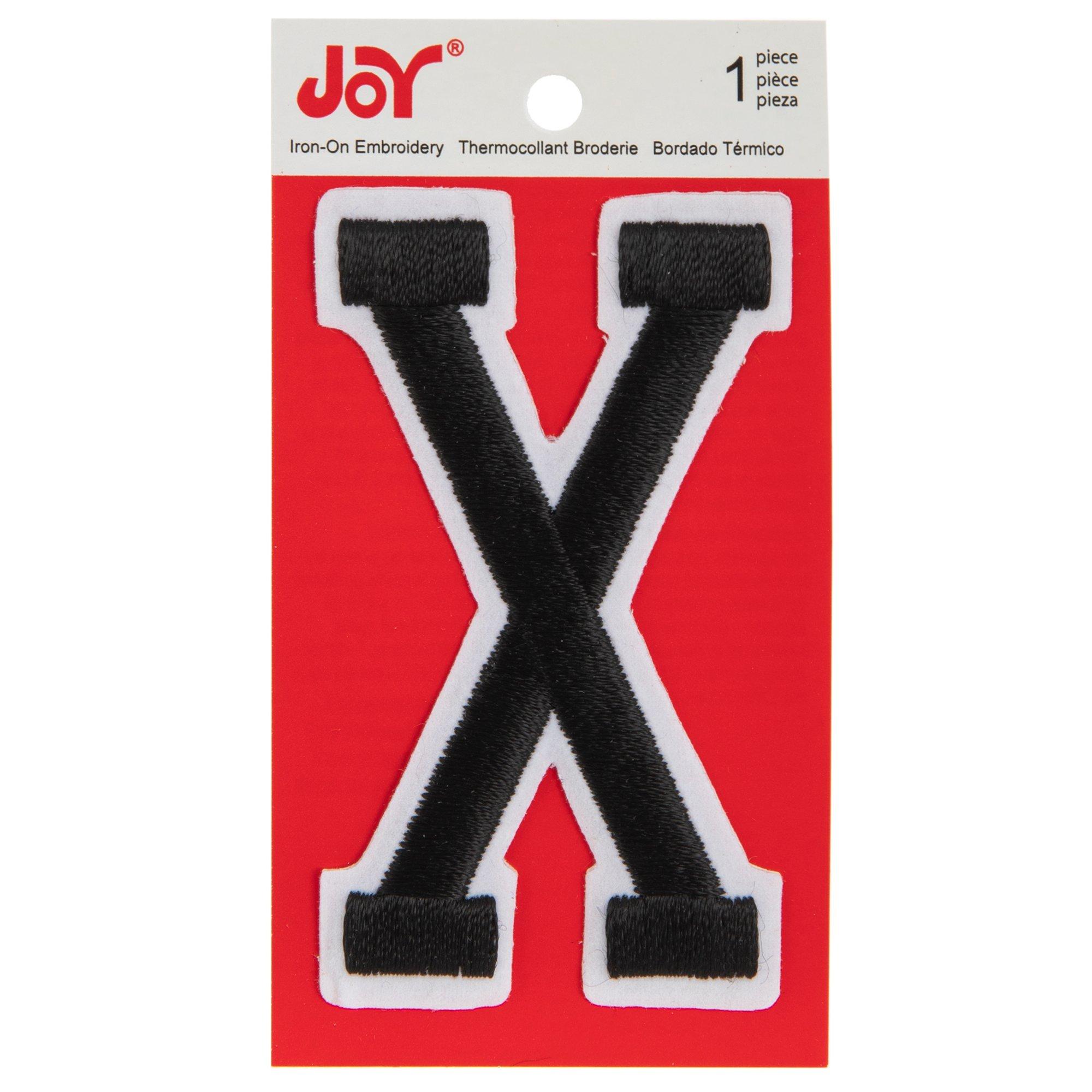 Embroidered Letter IronOn & Sticker Patch 3" Hobby Lobby 300319