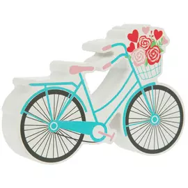 Flower Bicycle Wood Decor