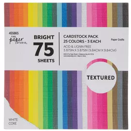 Bright Textured Cardstock Paper Pack
